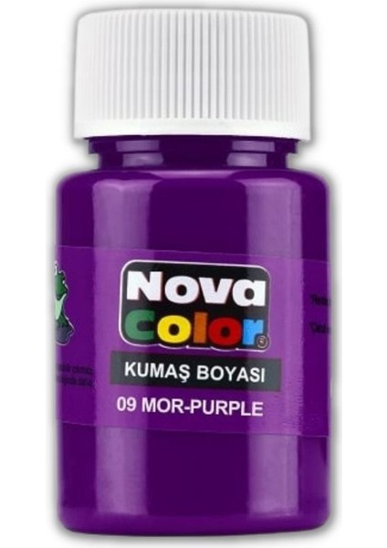 Kumaş Boyası Tişört Çanta Tekstil Boyası 30 ml 1 Adet Nova Color Kumaş Boyası 1 Adet