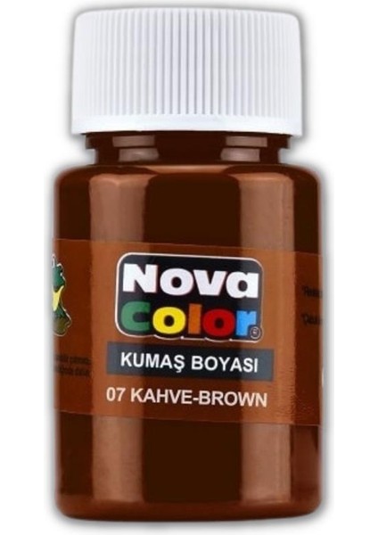 Nova Color Kumaş Boyası Tişört Çanta Tekstil Boyası 30 ml 1 Adet Nova Color Kumaş Boyası 1 Adet