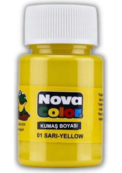 Kumaş Boyası Tişört Çanta Tekstil Boyası 30 ml 1 Adet Nova Color Kumaş Boyası 1 Adet