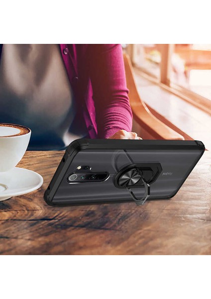 Xiaomi Redmi Note 8 Pro Tam Korumalı Yüzüklü Renkli Kenarlı Manyetik Mola Kılıf indirimleri