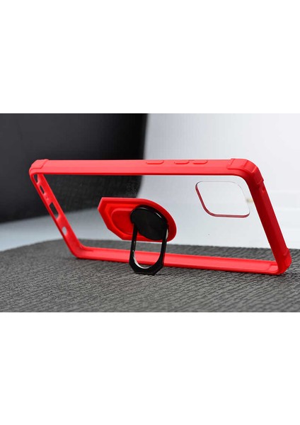 Samsung Galaxy Note 10 Lite Tam Korumalı Yüzüklü Renkli Kenarlı Manyetik Mola Kılıf fırsatları