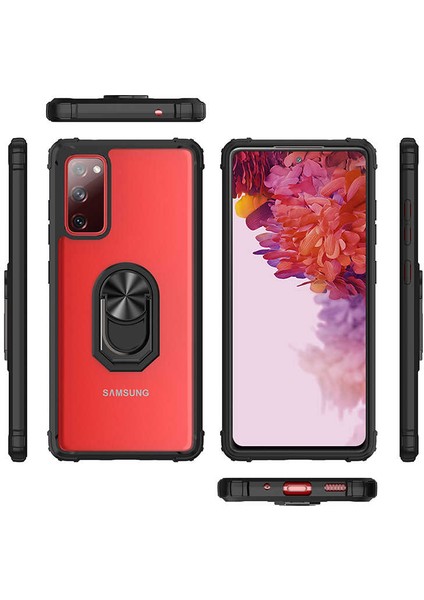 Samsung Galaxy S20 Fe Tam Korumalı Yüzüklü Renkli Kenarlı Manyetik Mola Kılıf fiyatları
