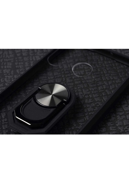Huawei P30 Lite Tam Korumalı Yüzüklü Renkli Kenarlı Manyetik Mola Kılıf Ekran Koruyucu fiyatları