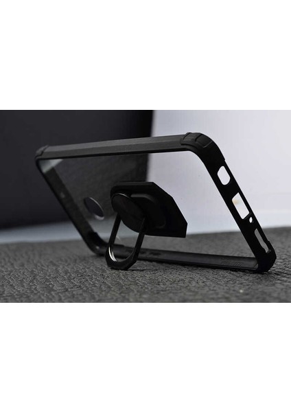 Huawei P30 Lite Tam Korumalı Yüzüklü Renkli Kenarlı Manyetik Mola Kılıf Ekran Koruyucu fırsatları