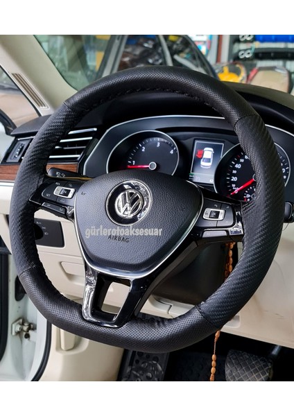 Vw Passat B8 Carbon Direksiyon Kılıfı Dikme Noktalı Karbon Siyah fiyatları