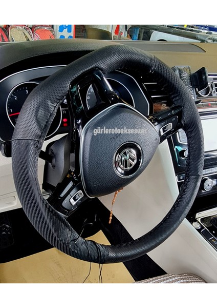 Vw Passat B8 Carbon Direksiyon Kılıfı Dikme Noktalı Karbon Siyah fırsatları