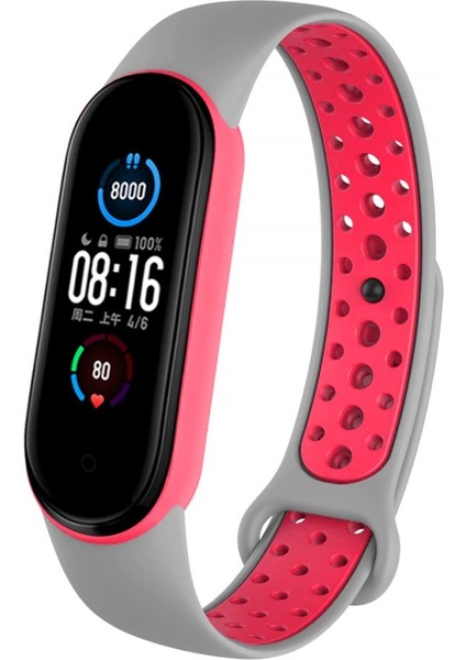 Xiaomi Mi Band 3 / 4 Kordon Nike Spor Delikli Kordon