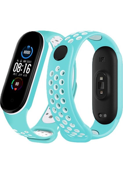 Xiaomi Mi Band 3 / 4 Kordon Nike Spor Delikli Kordon