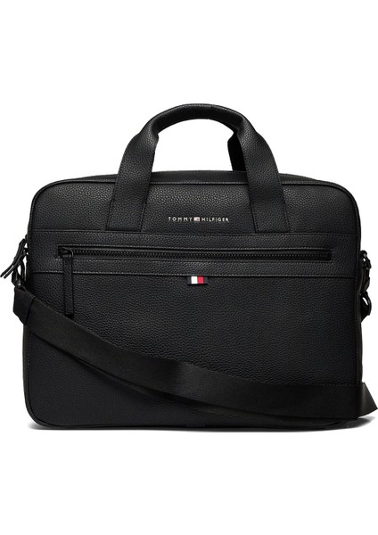 Polyester Siyah Erkek Laptop Çantası Essentıal Pu Computer Bag