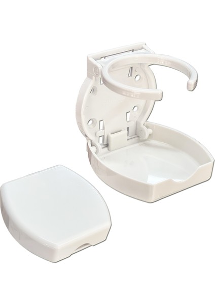 Marine Katlanır Bardaklık Oval Tasarım Beyaz Ø66mm Sealux