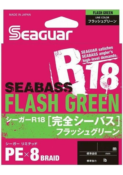 R18 Seabass Flash Green Pex8 Braid 150M Ip Misina