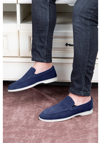 Facile Süet Hakiki Deri Erkek Günlük Ayakkabı Loafer Ayakkabı indirimleri