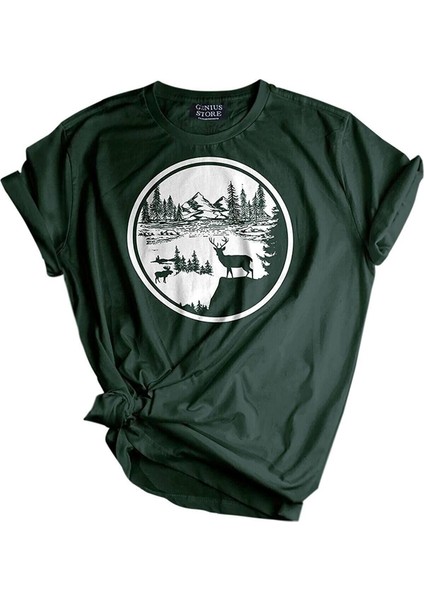 Erkek Tişört Baskılı Outdoor T-Shirt-Ceylan Mazara