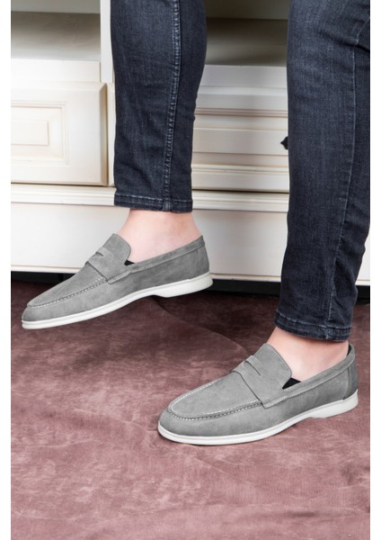 Ante Süet Hakiki Deri Erkek Günlük Ayakkabı Loafer Ayakkabı indirimleri