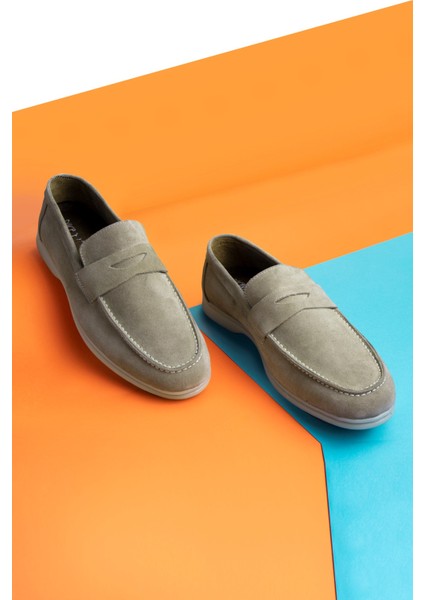 Ante Süet Hakiki Deri Erkek Günlük Ayakkabı Loafer Ayakkabı fırsatları