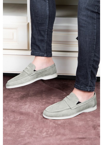 Ante Süet Hakiki Deri Erkek Günlük Ayakkabı Loafer Ayakkabı indirimleri
