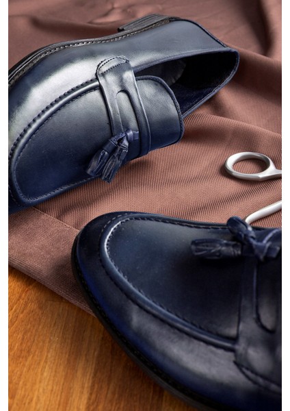Quaste Hakiki Deri Erkek Klasik Ayakkabı, Loafer Klasik Ayakkabı