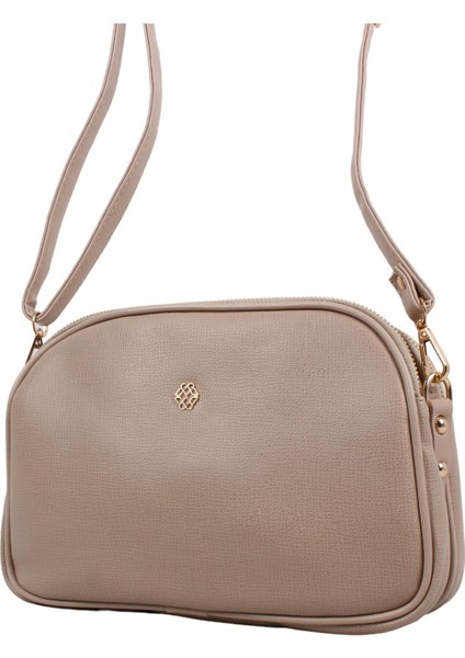 1228 Açık Vizon Suni Deri Bayan Çapraz Omuz Çantası modelleri