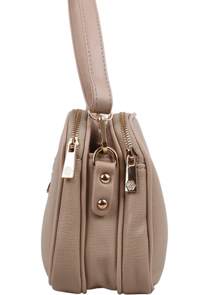 1228 Açık Vizon Suni Deri Bayan Çapraz Omuz Çantası indirimleri