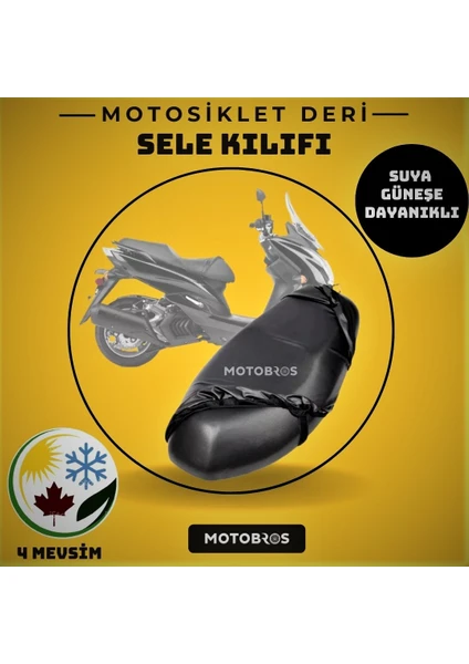 Vespa Gts 300 Motosiklet Deri Sele Kılıfı Örtüsü BRANDASI 123888