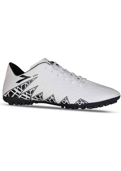 Halı Saha Krampon Erkek Yetişkin Kullanımı İçin Suni Deri Beyaz Ayakkabı