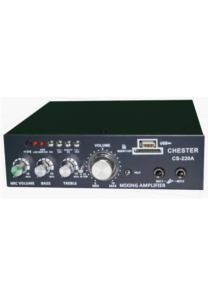 Ses Anfisi Chester Ses Anfisi CS-220A 2X40W AC220V Usb,sd Kart,blootooht Özelikli Hopaelör Anfisi