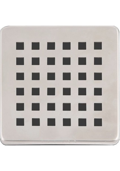 YT45 Paslanmaz Çelik Kare Delikli Banyo Yer Süzgeç Izgarası-Üst Kapak 10X10CM Yer Süzgeçleri Için Uyumlu