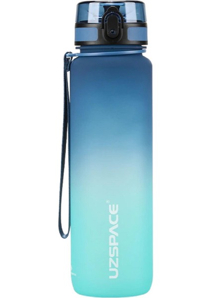 Tritan Matara 1000 ml Mavi Yeşil Çift Renk