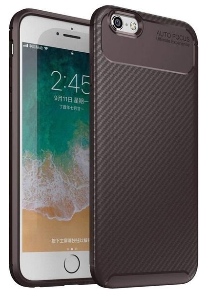 Iphone 6 Karbon Görünüm Negro Silikon Kılıf