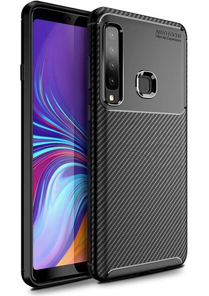 Samsung Galaxy A9 2018 Karbon Görünüm Negro Silikon Kılıf