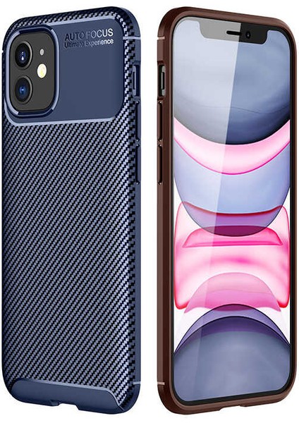 Iphone 12 Mini Karbon Görünüm Negro Silikon Kılıf