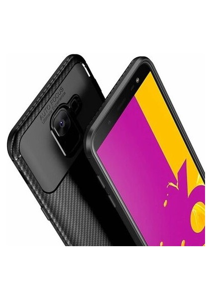 Samsung Galaxy J6 (SM-J600F) Karbon Görünüm Negro Silikon Kılıf indirimleri