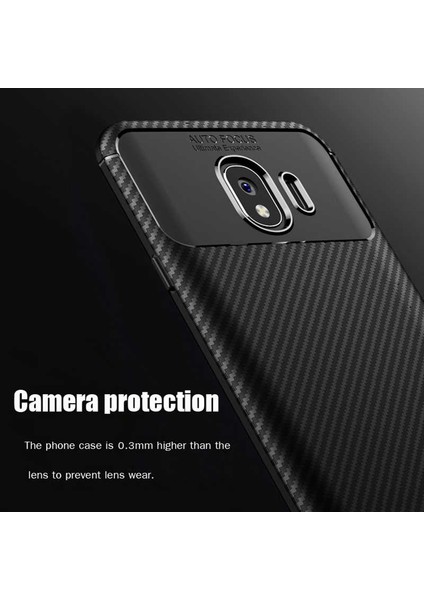 Samsung Galaxy J4 (SM-J400F) Karbon Görünüm Negro Silikon Kılıf fırsatları