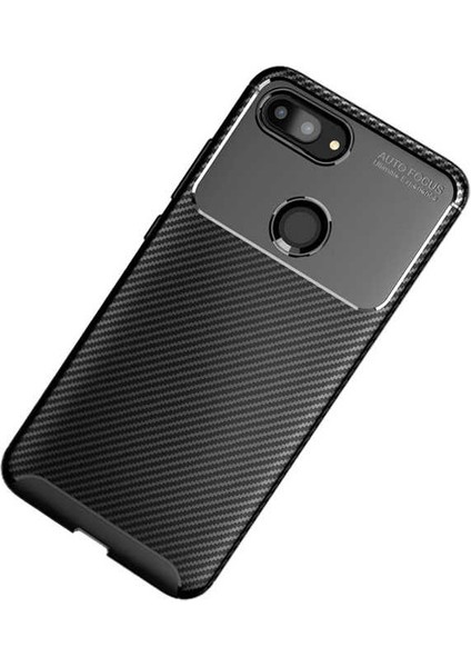 Xiaomi Mi 8 Lite Karbon Görünüm Negro Silikon Kılıf