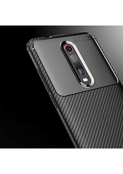 Xiaomi Mi 9t Karbon Görünüm Negro Silikon Kılıf