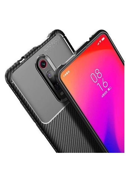 Xiaomi Mi 9t Karbon Görünüm Negro Silikon Kılıf