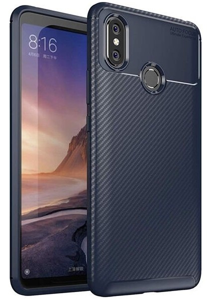 Xiaomi Mi Max 3 Karbon Görünüm Negro Silikon Kılıf