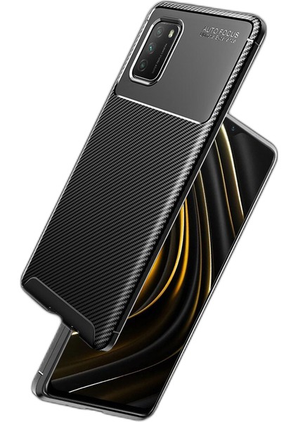 Xiaomi Poco M3 Karbon Görünüm Negro Silikon Kılıf modelleri