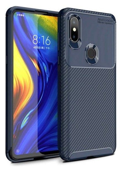 Xiaomi Mi Mix 3 Karbon Görünüm Negro Silikon Kılıf