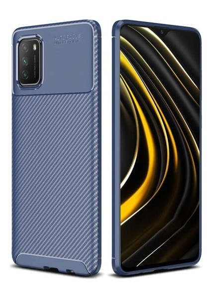 Xiaomi Redmi 9t Karbon Görünüm Negro Silikon Kılıf