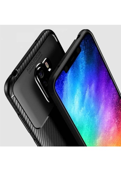 Xiaomi Pocophone F1 Karbon Görünüm Negro Silikon Kılıf