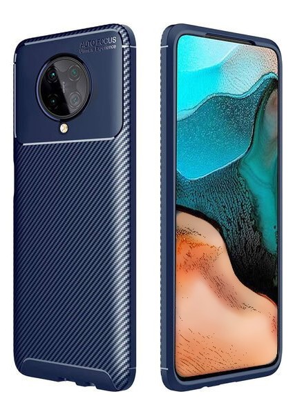 Xiaomi Poco F2 Pro Karbon Görünüm Negro Silikon Kılıf