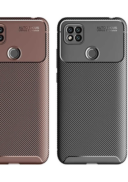 Xiaomi Redmi 9c Karbon Görünüm Negro Silikon Kılıf