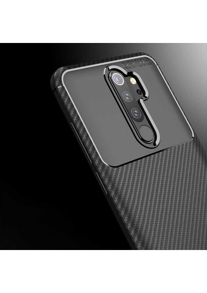Xiaomi Redmi Note 8 Pro Karbon Görünüm Negro Silikon Kılıf