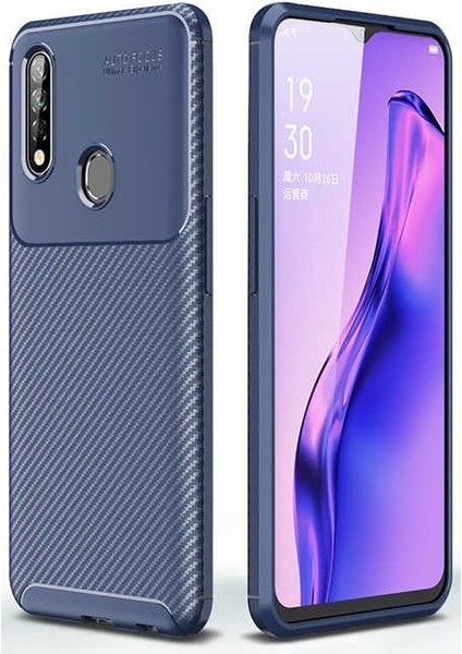Oppo A31 Karbon Görünüm Negro Silikon Kılıf