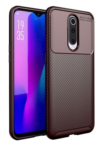 Oppo RX17 Pro Karbon Görünüm Negro Silikon Kılıf