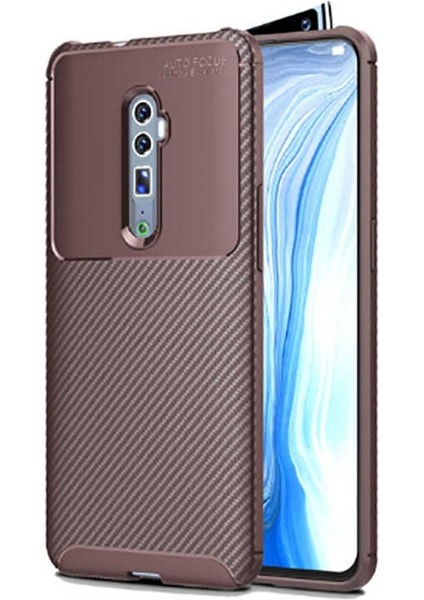 Oppo Reno 10X Zoom Karbon Görünüm Negro Silikon Kılıf