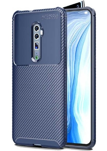 Oppo Reno 10X Zoom Karbon Görünüm Negro Silikon Kılıf