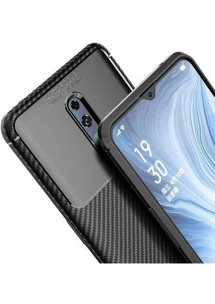 Oppo Renoz (CPH1979) Karbon Görünüm Negro Silikon Kılıf
