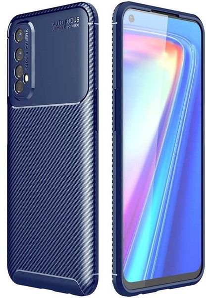 Realme 7 Karbon Görünüm Negro Silikon Kılıf